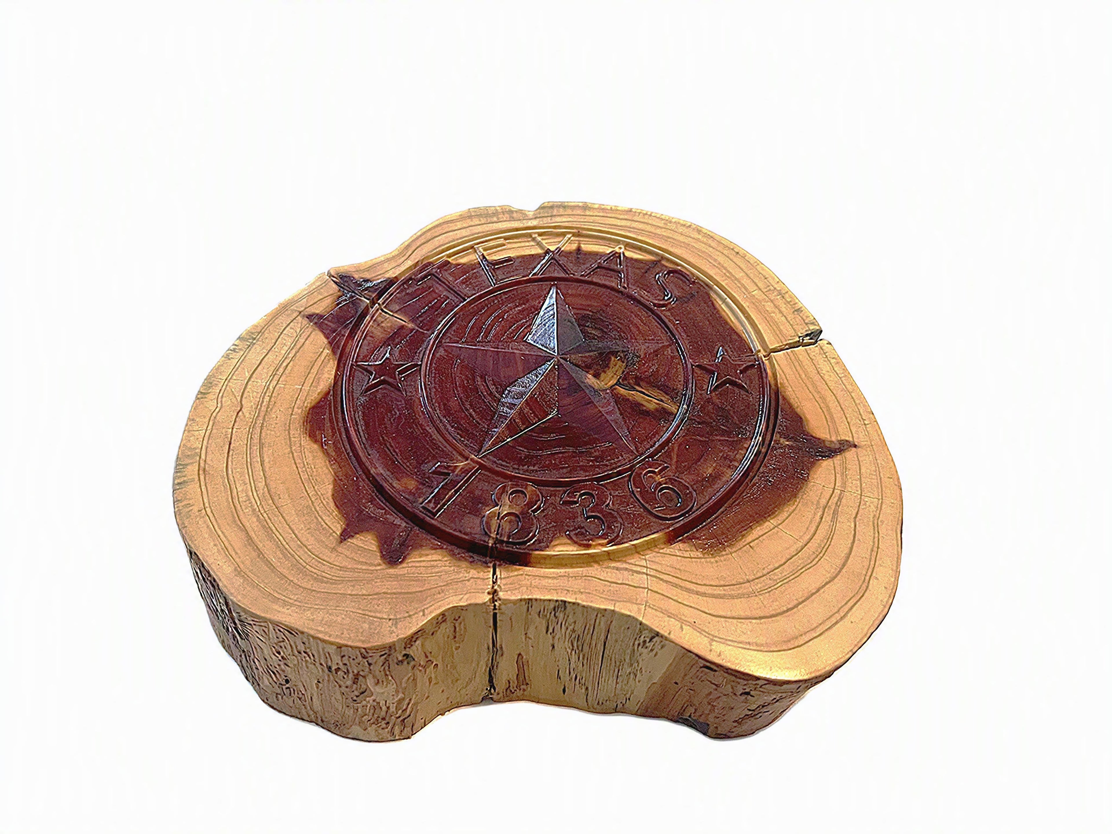 Handcrafted Timber Slice Coffee Table – Live Edge Round Top